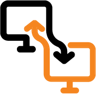 Computer Connected Icon