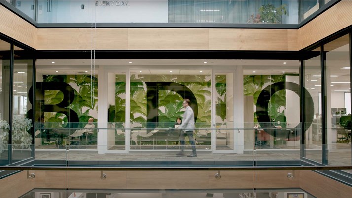 office foyer with greenery