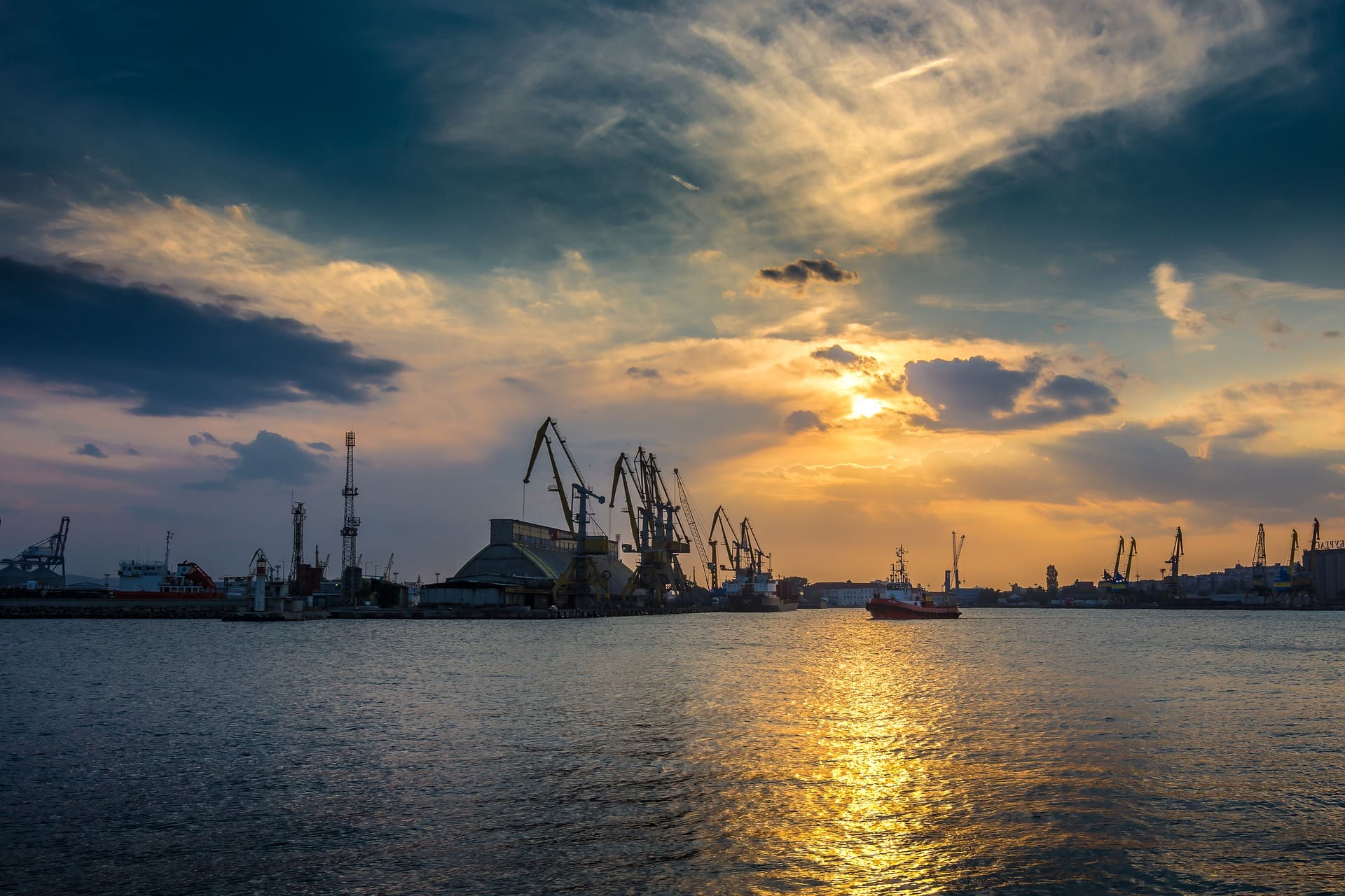 Harbour at sunrise